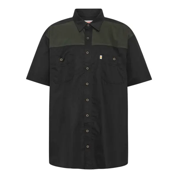 Svart med grön kontrast