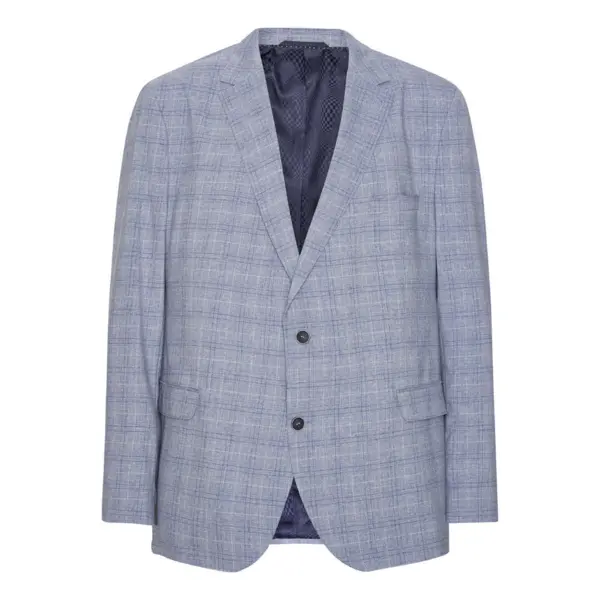 Ljusblå / rutigt mönster