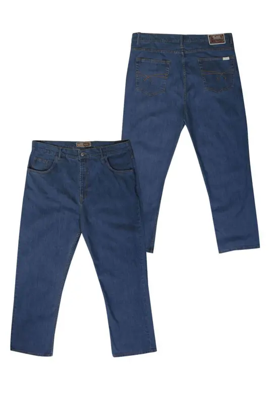 Ed Baxter blå jeans med stretch (Stonewash) (34\")