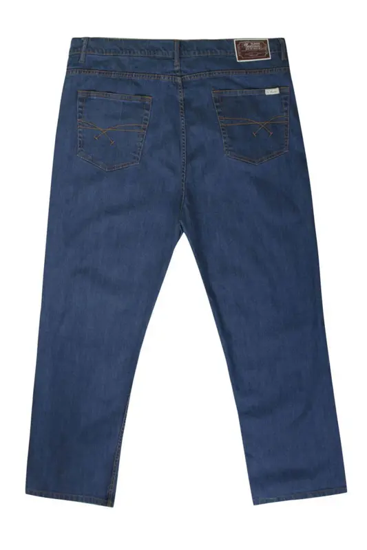 Ed Baxter denimblå jeans med stretch (30\")