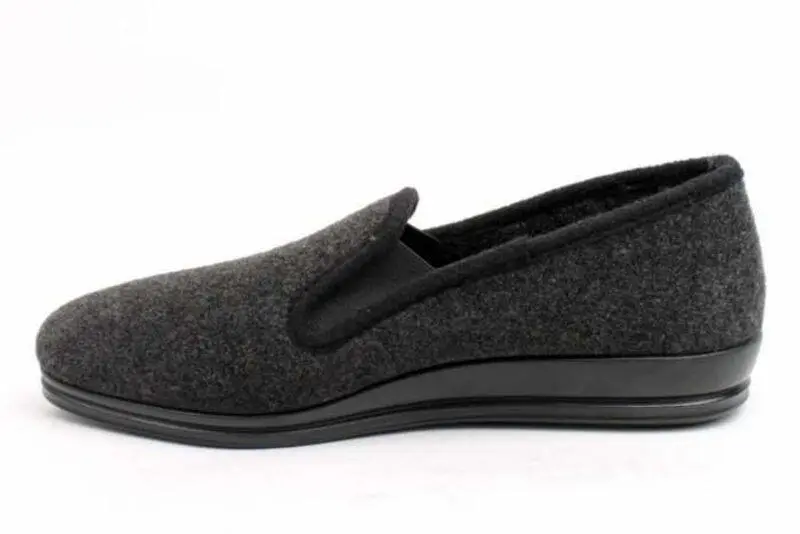 Grå innetofflors insida