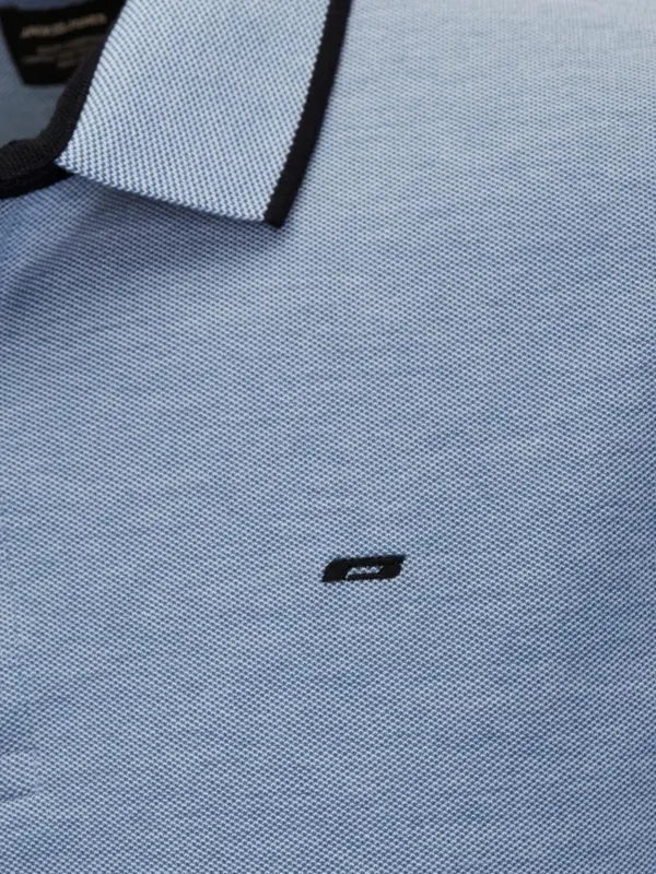 Blå-melerad - Broderi