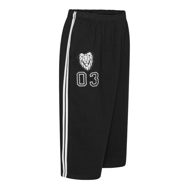 Svarta shorts med vit rand (3/4-långa) - KAMRO