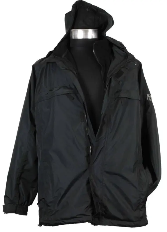 Svart med avtagbar fleece som foder