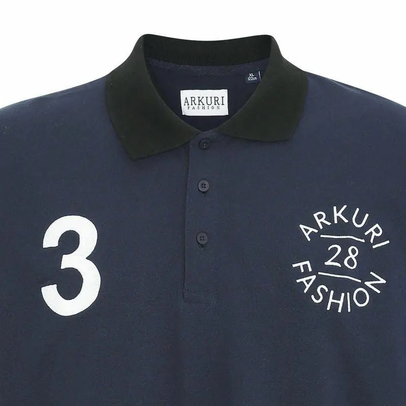 Mörkblå/Svart krage