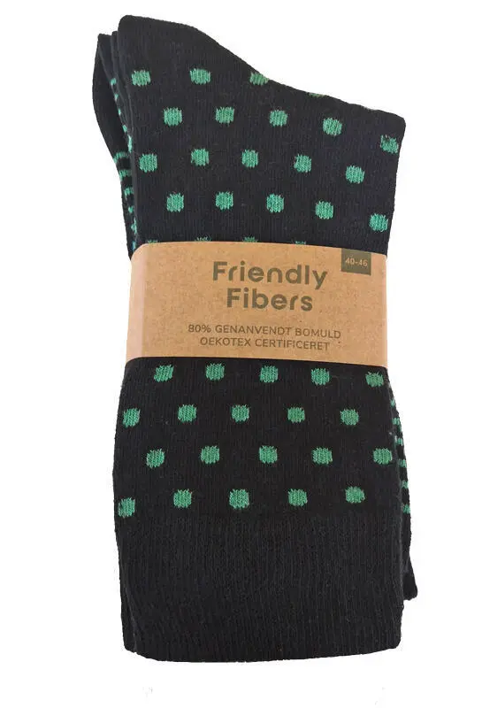 Svart/mönster 5-pack