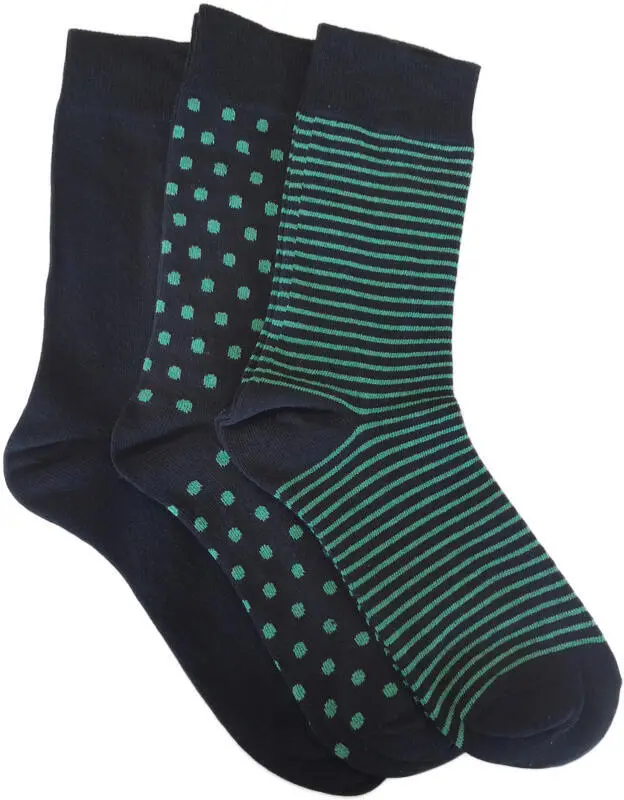 Svart/mönster 5-pack