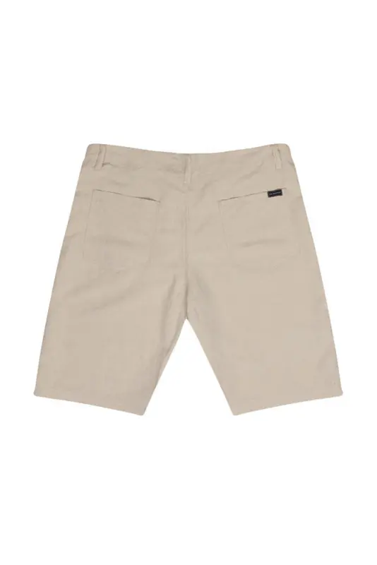 Beige lin-shorts - Ed Baxter