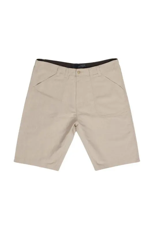 Beige lin-shorts - Ed Baxter