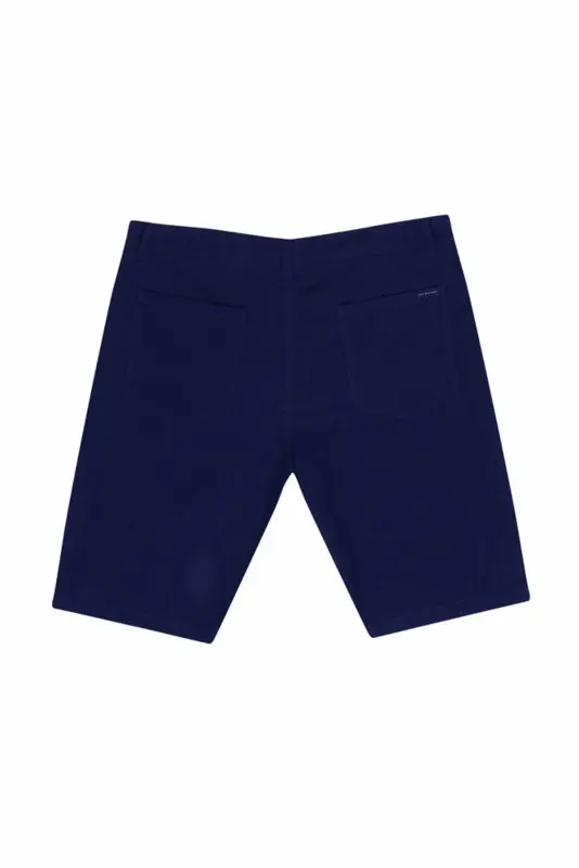 Mörkblå linneshorts - Ed Baxter