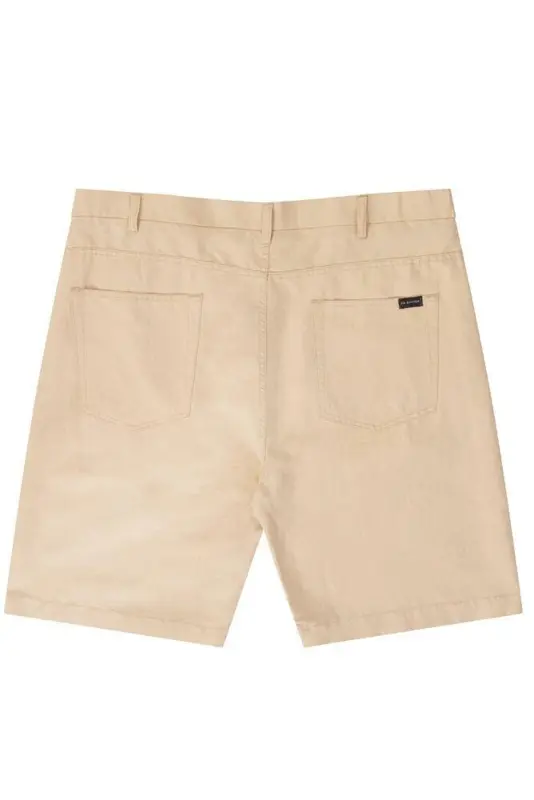 Beige lin-shorts (Adapt-a-Waist) - Ed Baxter