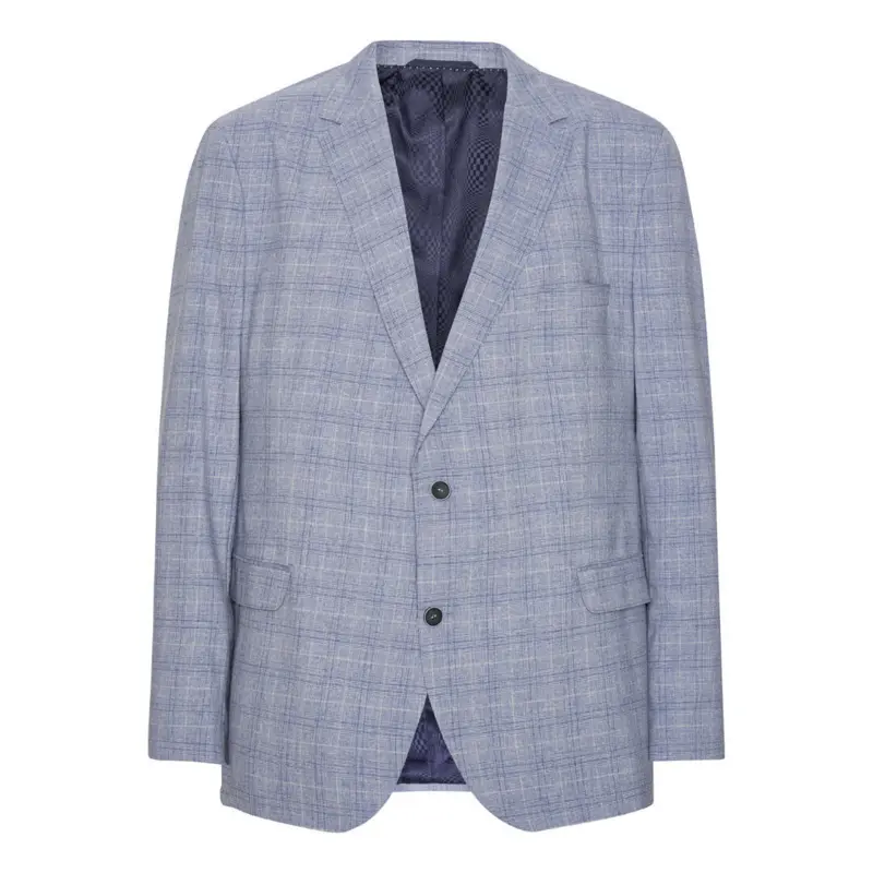 Ljusblå / rutigt mönster