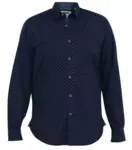 Navyblå med mönster