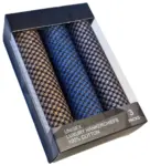 sand/blå/grå houndstooth-mönster