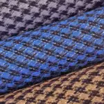 sand/blå/grå houndstooth-mönster