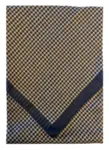 sand/blå/grå houndstooth-mönster