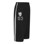 Svarta shorts med vit rand (3/4-långa) - KAMRO