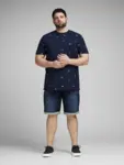 Blå denimshorts (Indigo Knit) - Jack & Jones