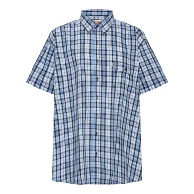 Rutig skjorta i blått och vitt