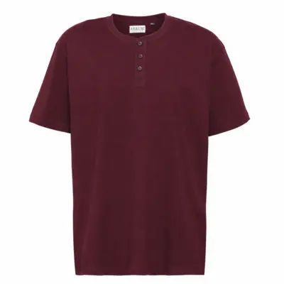 Vinröd Grandad T-shirt - ARKURI Fashion