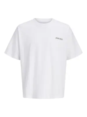 JCOETERNA Bright White Script T-shirt med ryggtryck