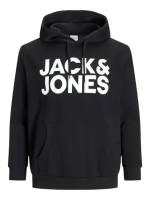 JJECORP Black Logo Sweat Hood